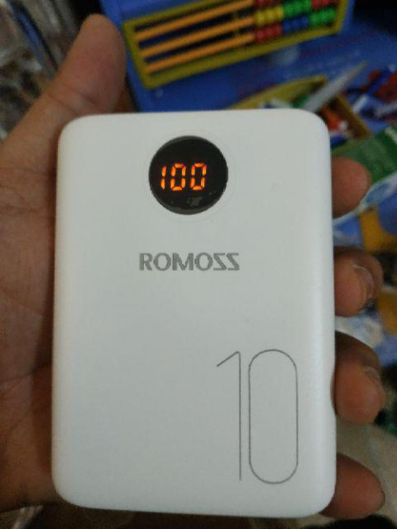 Pin sạc dự phòng Romoss OM10 mini 10.000mAh 3 cổng sạc chính hãng