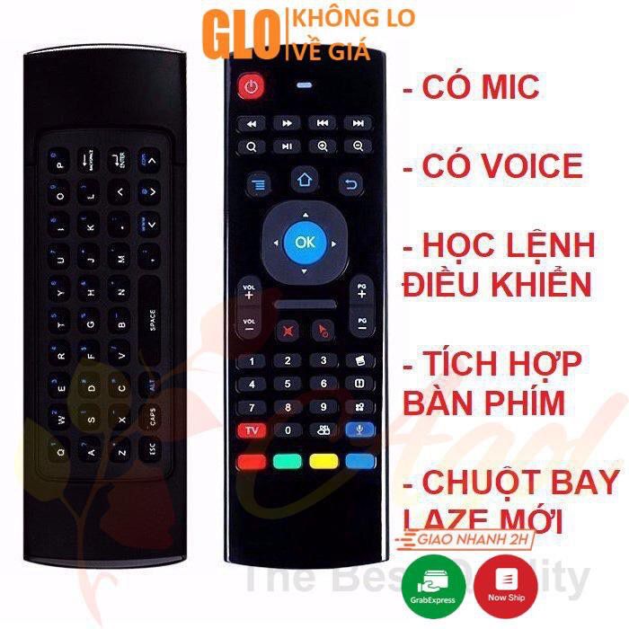 Bàn phím chuột bay remote KM800V có voice mic