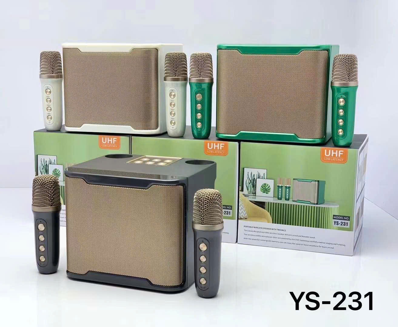 Loa bluetooth karaoke SU YOSD YS-231 kèm 2 micro không dây