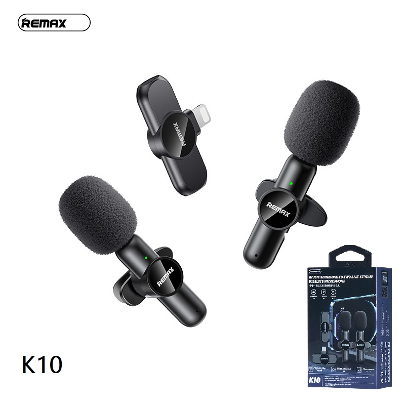 Micro thu âm Remax K10 Type-C không dây live stream chính hãng