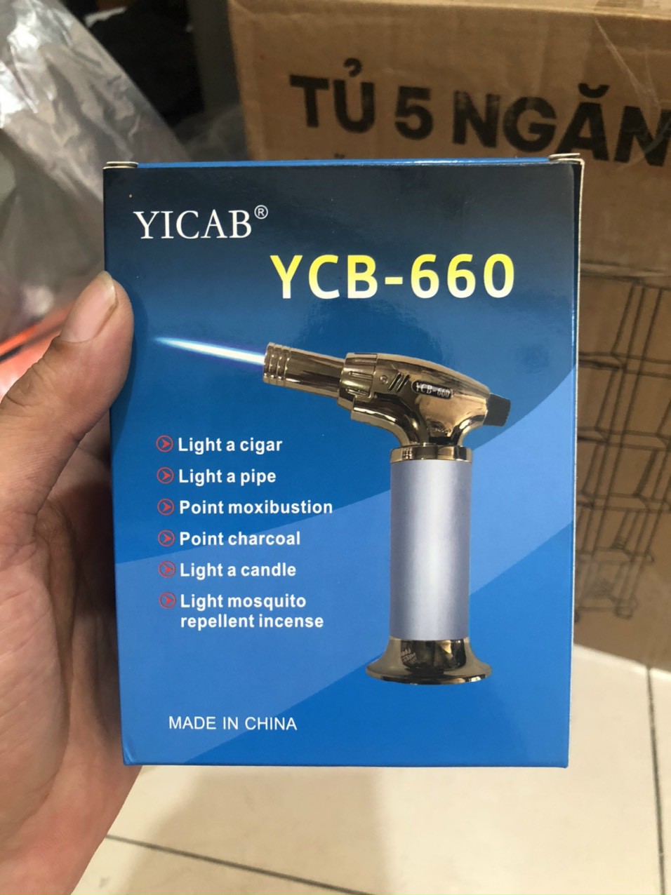 Súng khò gas kiêm bật lửa để bàn YICAB YCB-660