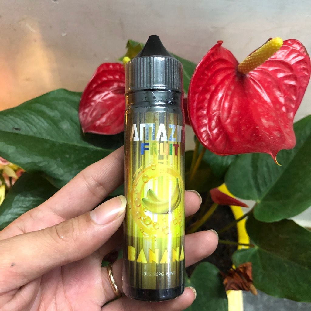 Tinh dầu Vape Malaysia 60ml Amazin hương Banana