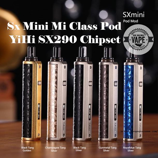 Vape SX Mini Mi Class Pod Kit 13W 400mAh YiHi SX290 1.8ml Cartridge chính hãng (ĐEN/XANH) 