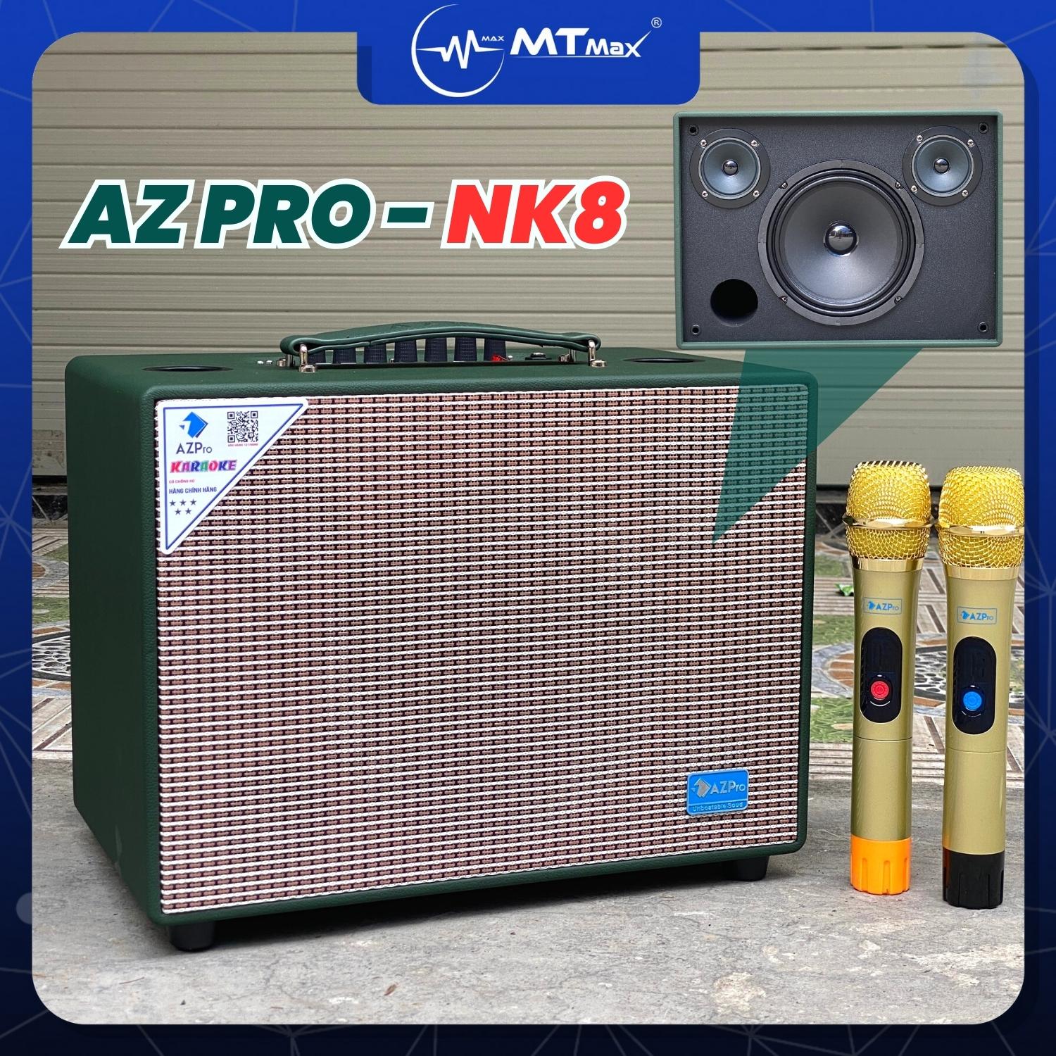 Loa Karaoke xách tay AZPro NK8 – Bass20 công suất 200W