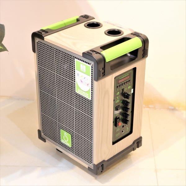 Loa karaoke SOK 338 - loa 2.5 tấc - kèm 2 micro không dây