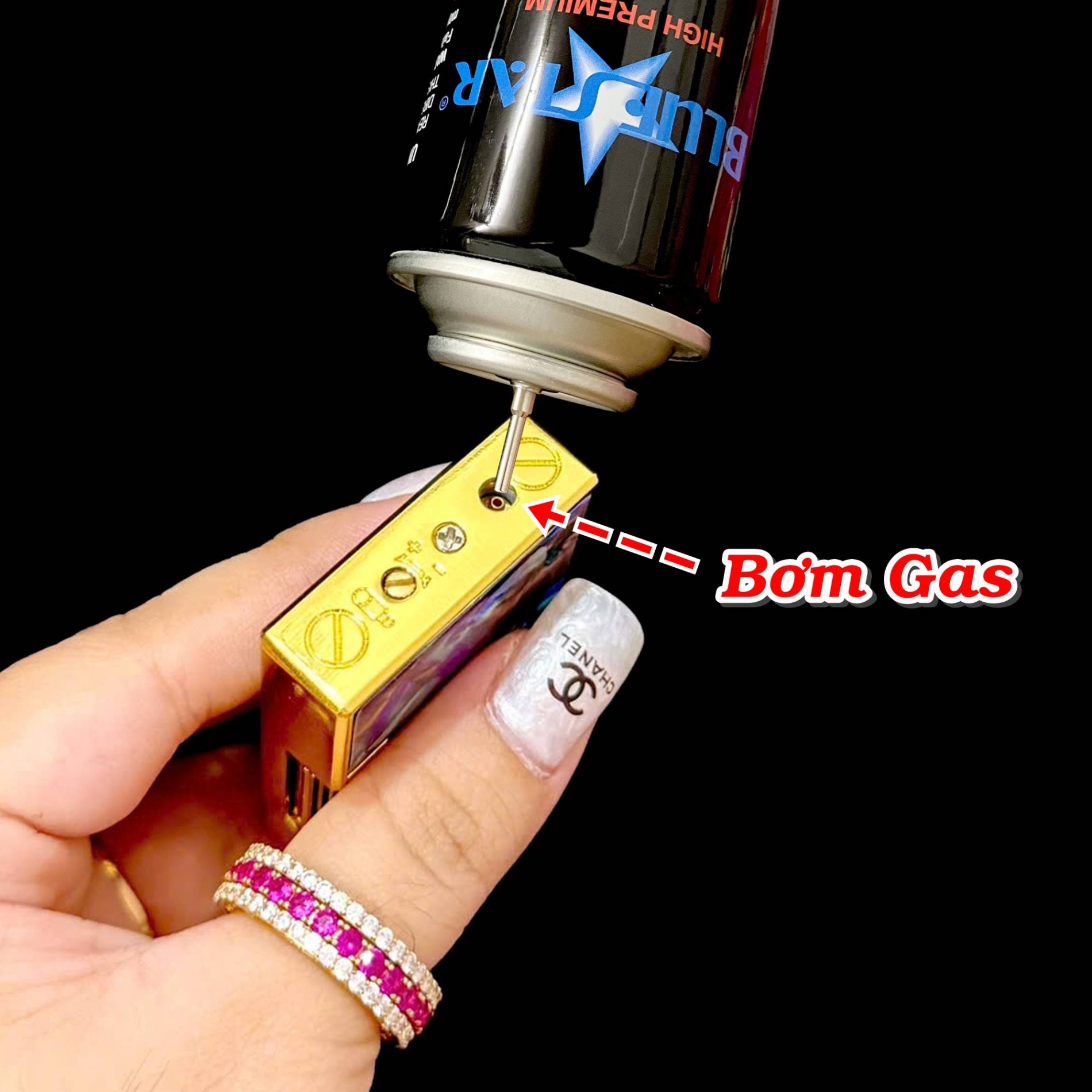 Bật lửa dupont hình lá bài M-89 St. dupont xài gas