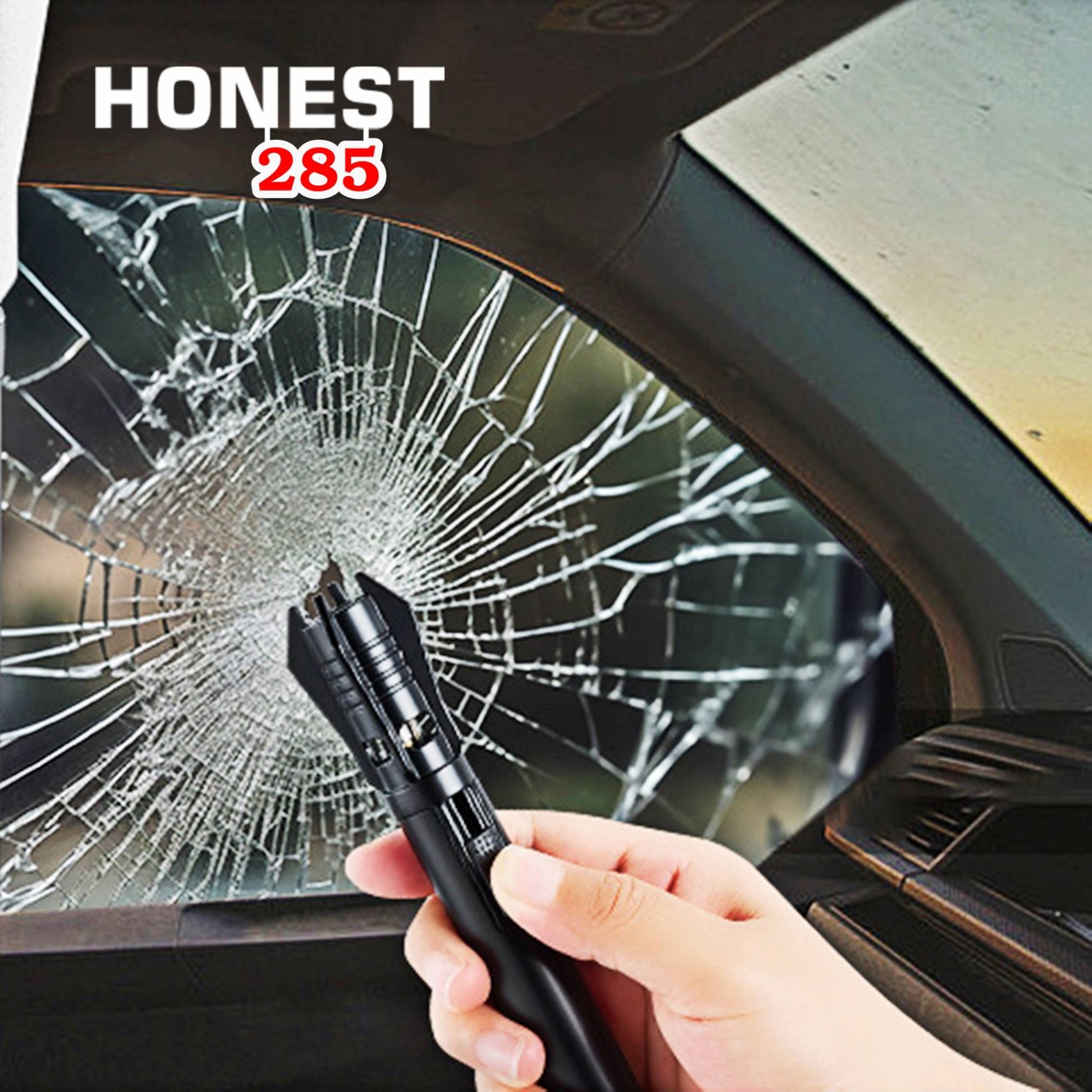 Bật lửa Honest 285 tự vệ thoát hiểm kim loại xài gas