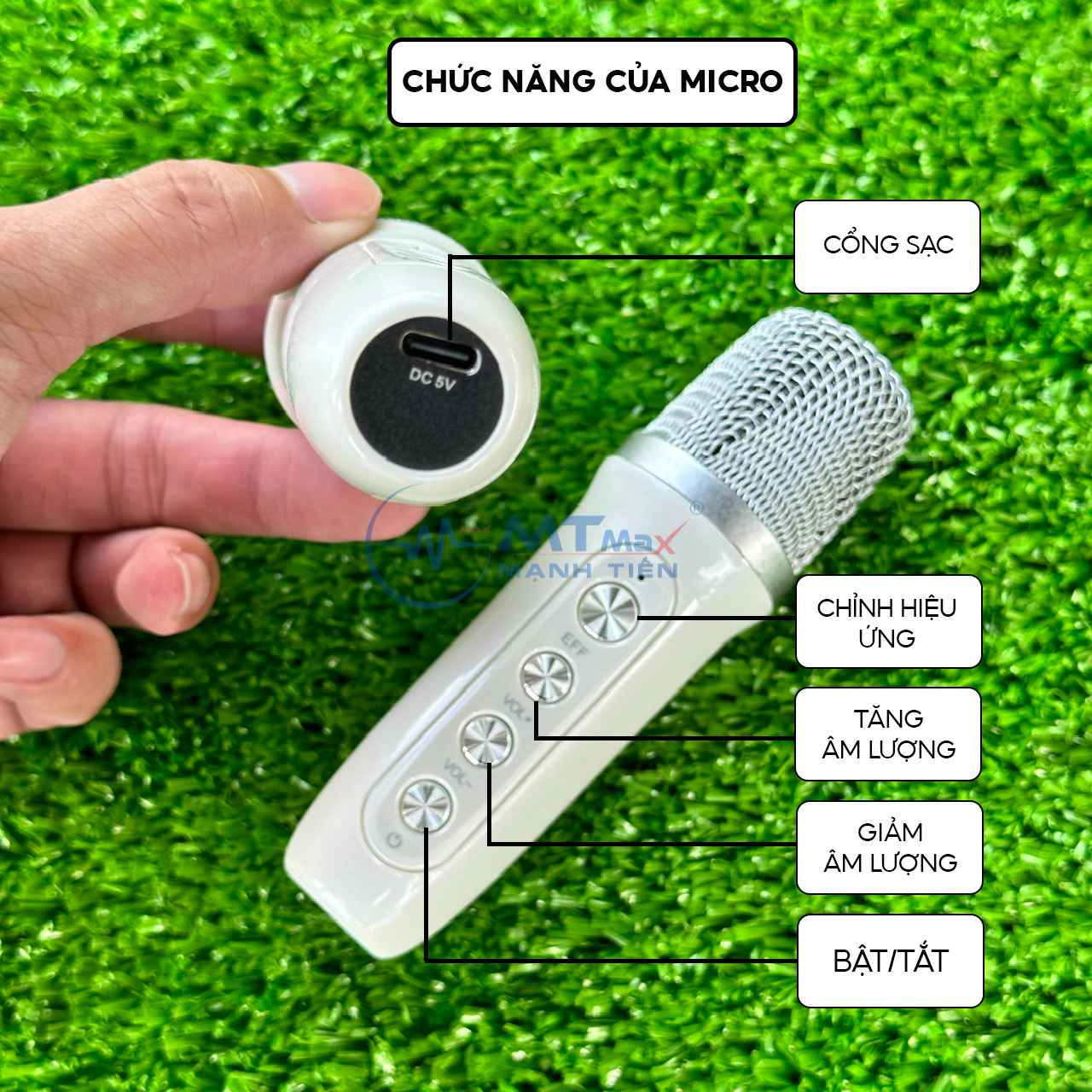 Loa karaoke mini YS235 - kèm 2 micro không dây