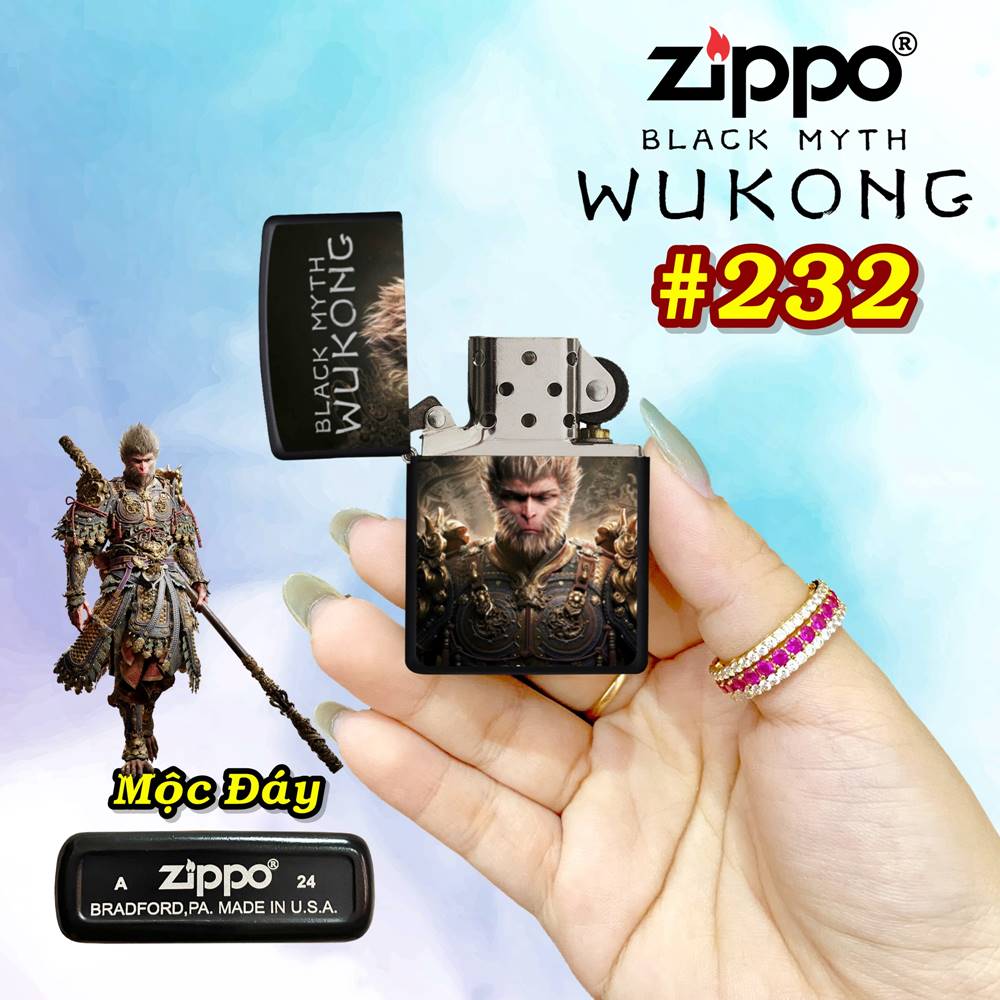 Bật lửa Zippo hình wukong xài xăng